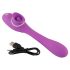 You2Toys - vibrador 2 em 1 recarregável - roxo