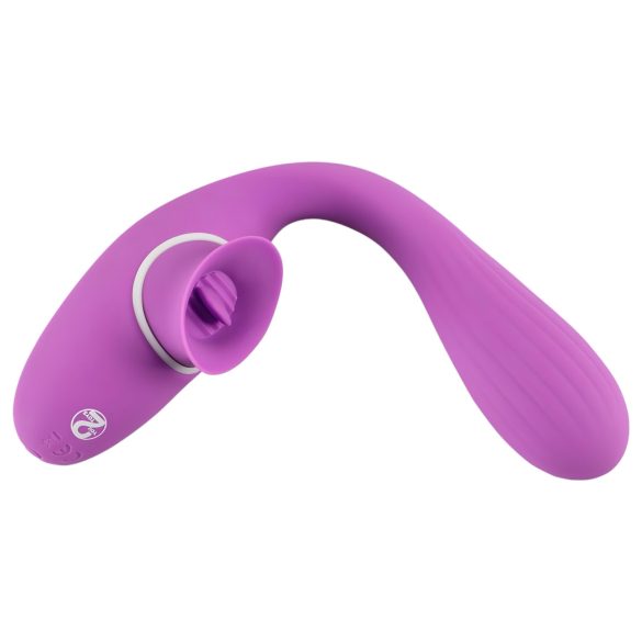 You2Toys - vibrador 2 em 1 recarregável - roxo