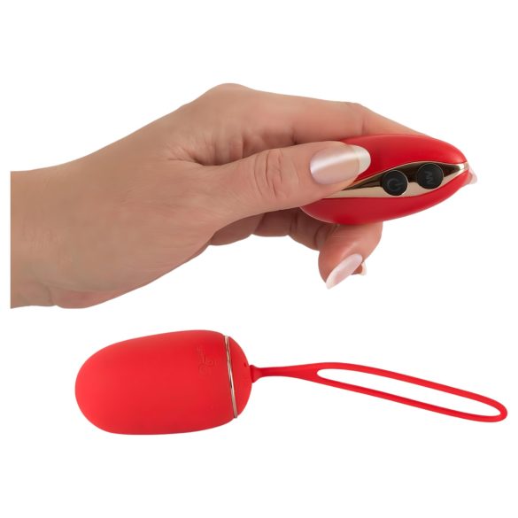 Smile Love Ball - ovo vibratório com controle sem fio recarregável vermelho