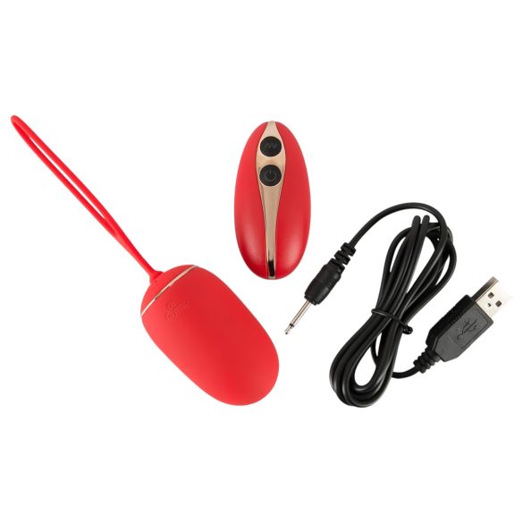 Smile Love Ball - ovo vibratório com controle sem fio recarregável vermelho