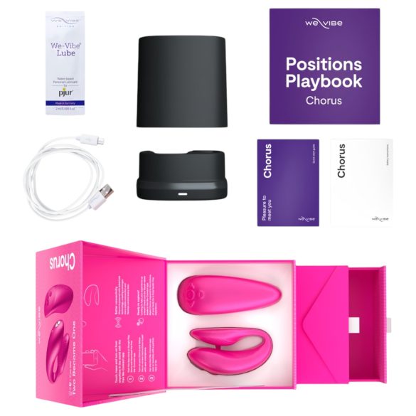 We-Vibe Chorus - vibrador de casal recarregável e inteligente (rosa)