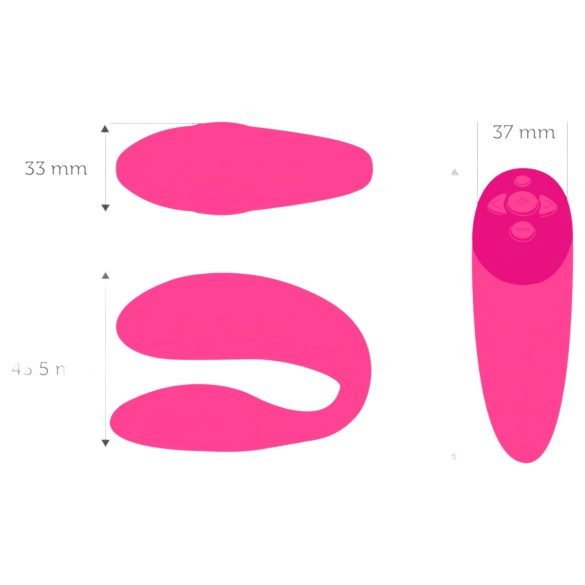 We-Vibe Chorus - vibrador de casal recarregável e inteligente (rosa)