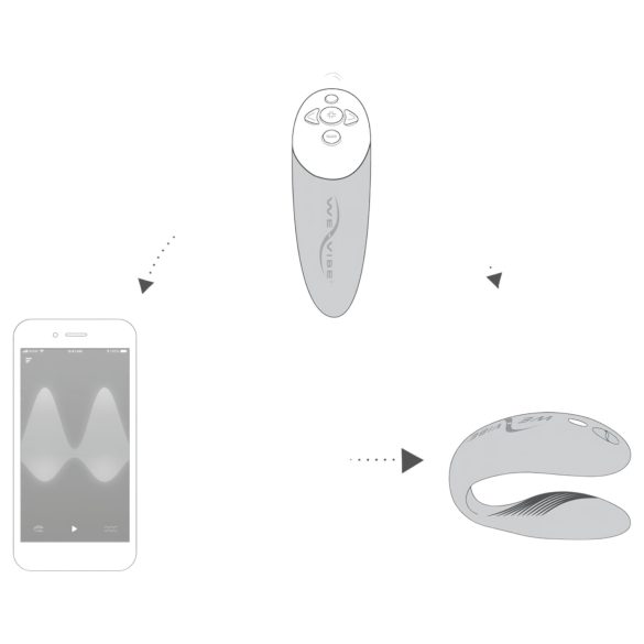 We-Vibe Chorus - vibrador de casal recarregável e inteligente (rosa)