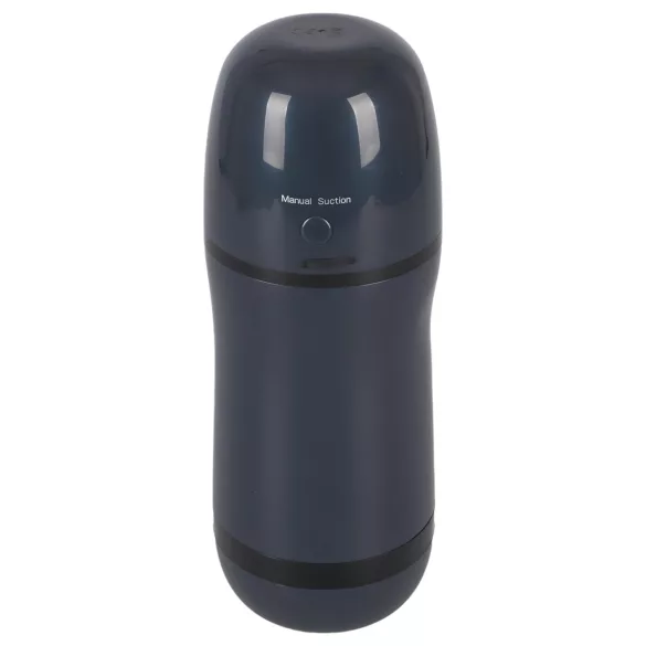 Rebel - masturbador masculino 2 em 1 sucção e vibração - silicone preto