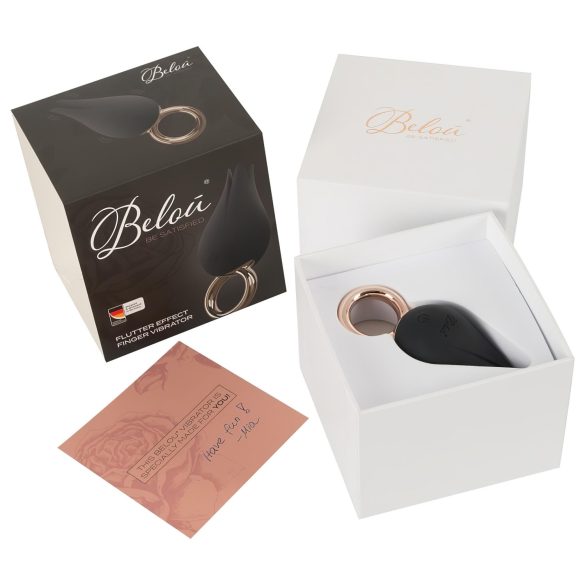 Belou - vibrador clitóris recarregável à prova d'água - preto