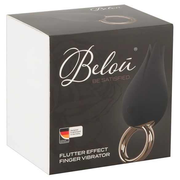 Belou - vibrador clitóris recarregável à prova d'água - preto