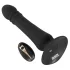Black Velvets - vibrador anal com pulsação recarregável - silicone preto