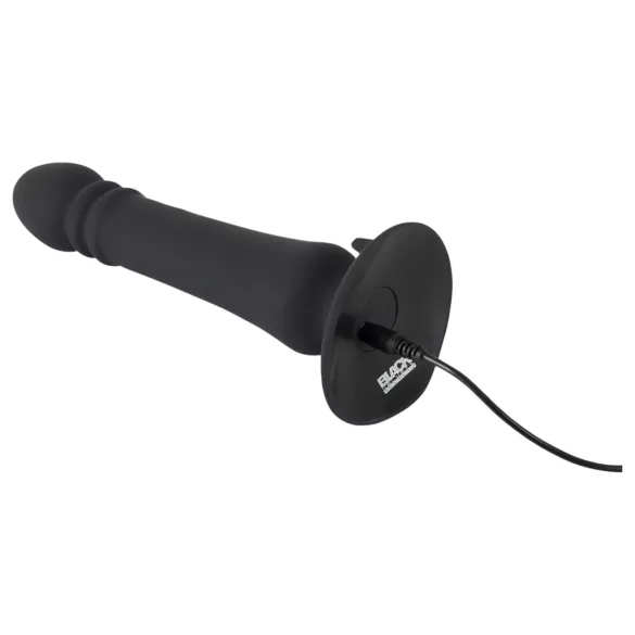 Black Velvets - vibrador anal com pulsação recarregável - silicone preto