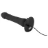 Black Velvets - vibrador anal com pulsação recarregável - silicone preto