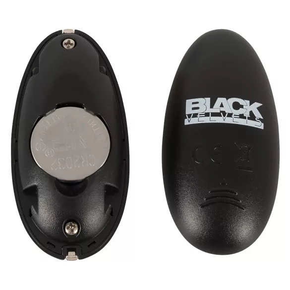 Black Velvets - vibrador anal com pulsação recarregável - silicone preto