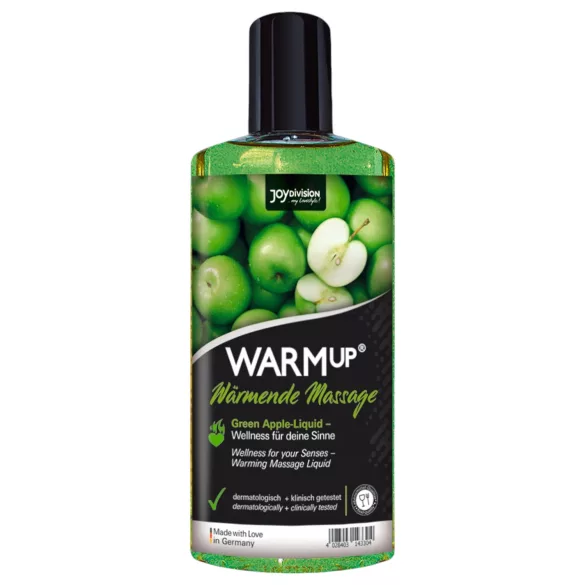 JoyDivision - óleo de massagem com efeito calor - maçã verde - 150ml