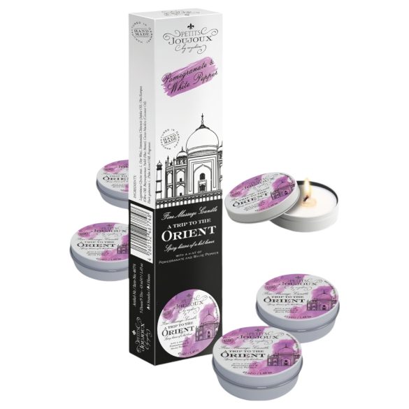 Petits Joujoux - vela de massagem - romã e pimenta branca - kit 5x43ml