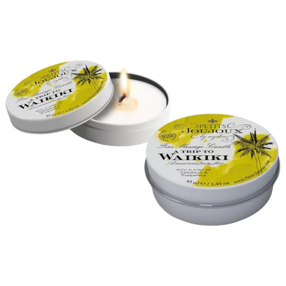 Petits Joujoux Waikiki - vela de massagem - coco e abacaxi - 43ml
