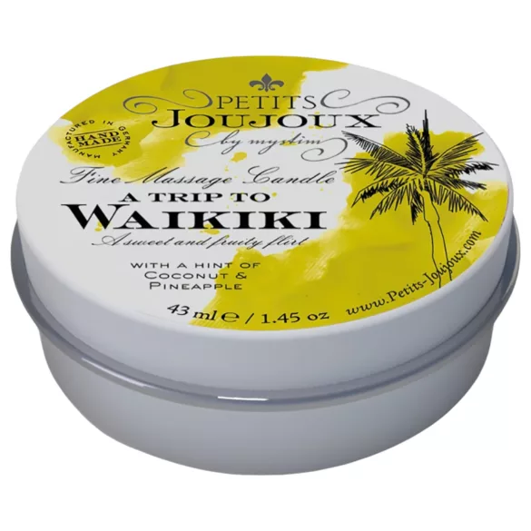 Petits Joujoux Waikiki - vela de massagem - coco e abacaxi - 43ml