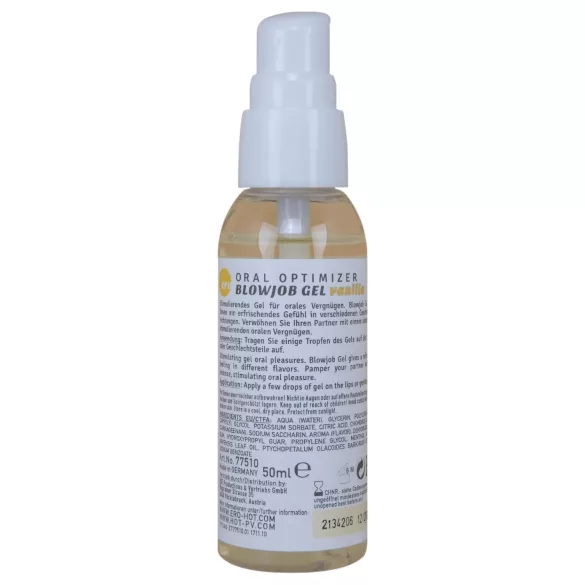 HOT - Gel para Sexo Oral - lubrificante oral - baunilha (50 ml)