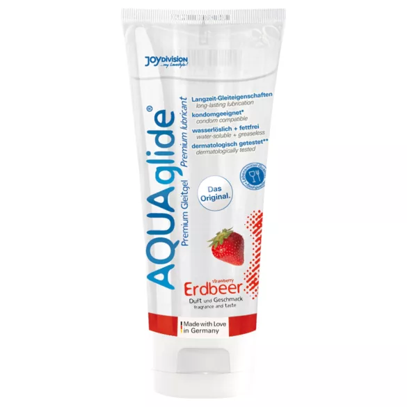 AQUAglide - lubrificante à base de água - morango - 100ml