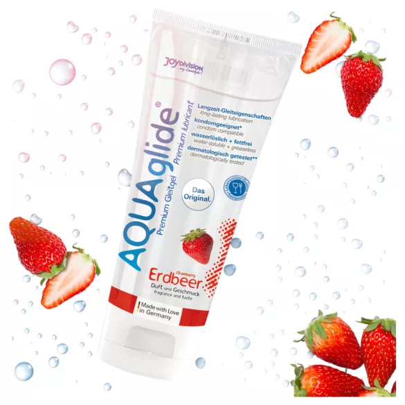 AQUAglide - lubrificante à base de água - morango - 100ml