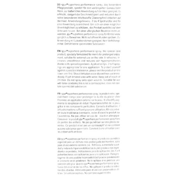 Pjur - Spray retardante masculino - prolonga orgasmo - 20ml