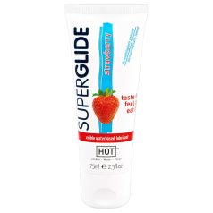 HOT Superglide - lubrificante comestível morango - 75ml