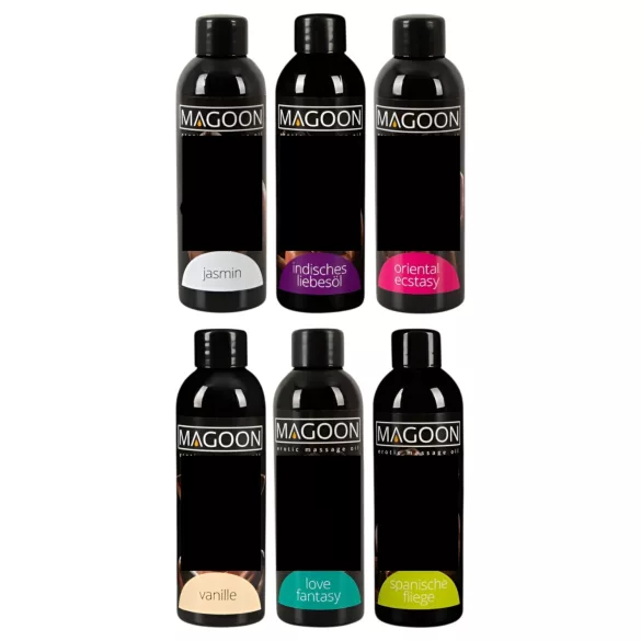 Magoon - óleo de massagem em kit - 6 unidades de 100ml