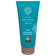   Shiatsu - gel massagem lubrificante 2 em 1 - aroma âmbar - 200ml