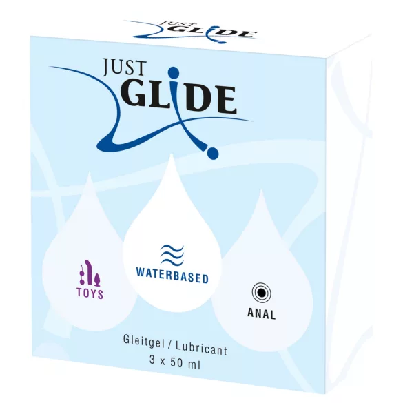 Just Glide - gel lubrificante íntimo - kit com 3x50ml