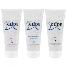   Just Glide - kit de lubrificantes íntimos - base água - 3x200ml