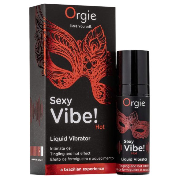 Orgie - vibrador líquido com efeito quente sabor morango 15ml