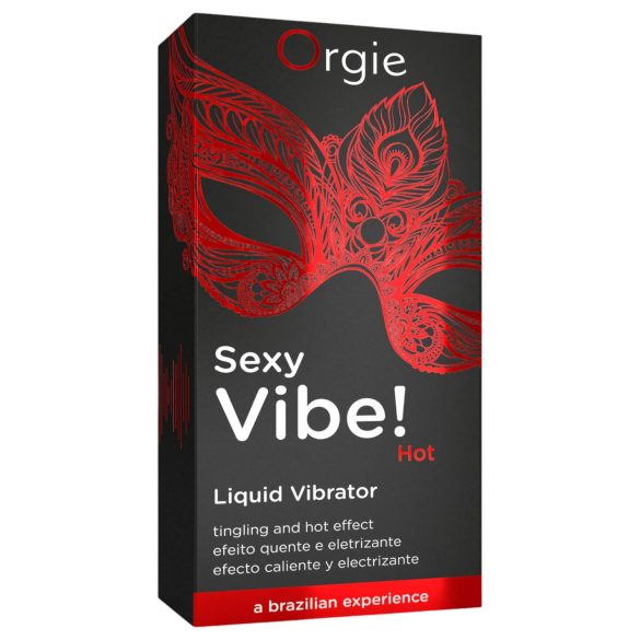 Orgie - vibrador líquido com efeito quente sabor morango 15ml