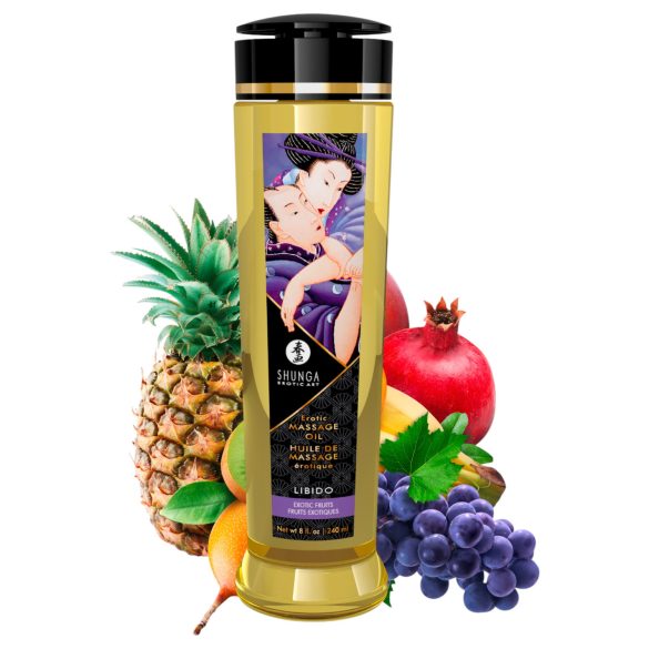 Shunga - óleo de massagem - frutas exóticas - 240ml