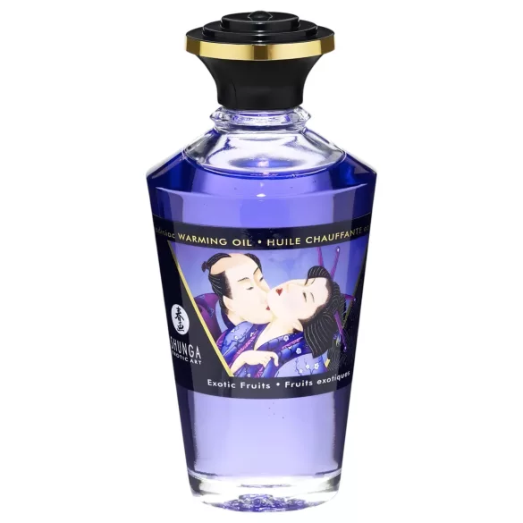 Shunga - óleo de massagem efeito quente - frutas exóticas - 100ml