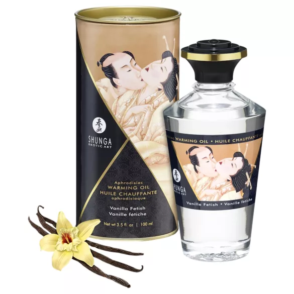 Shunga - óleo de massagem aquecedor - baunilha - 100ml