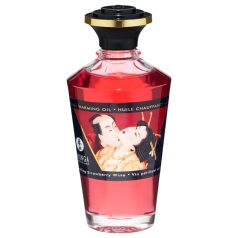   Shunga - óleo de massagem com efeito calor - champanhe e morango - 100ml