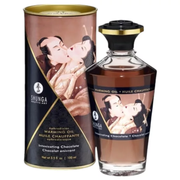 Shunga - óleo de massagem aquecedor - chocolate - 100ml