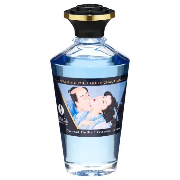 Shunga - óleo de massagem com efeito quente - coco - 100ml