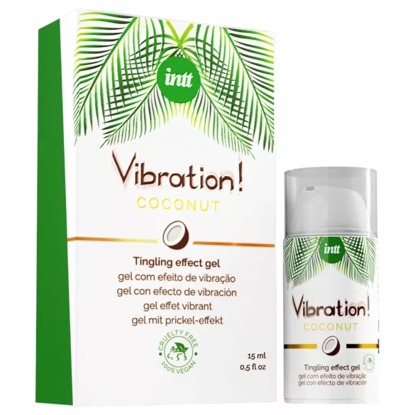 Intt Vibration! - gel excitante feminino - efeito vibratório - coco 15ml