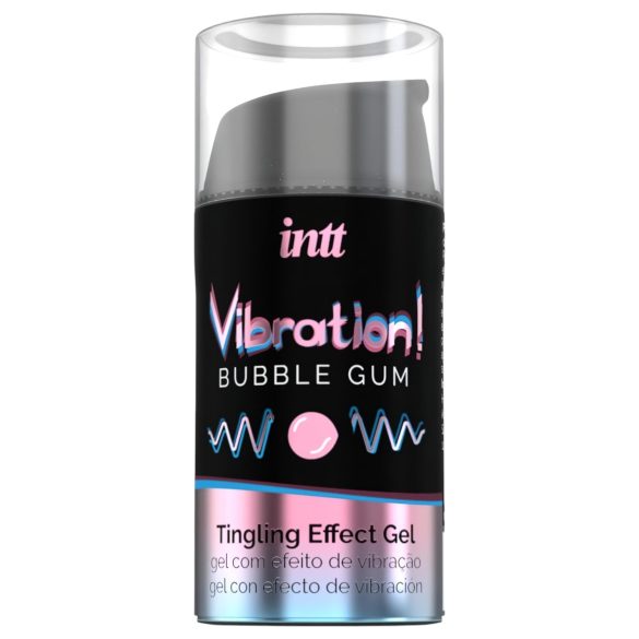 Intt - gel vibrador líquido - efeito vibration - sabor chiclete - 15ml