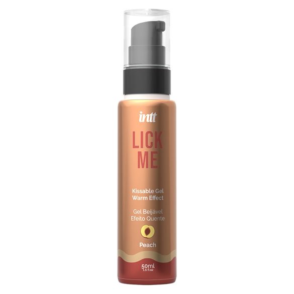 Intt Lick Me - gel lubrificante com efeito quente - pêssego 50ml