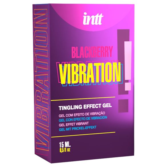 Intt - gel vibrador líquido - efeito vibratório - amora 15ml
