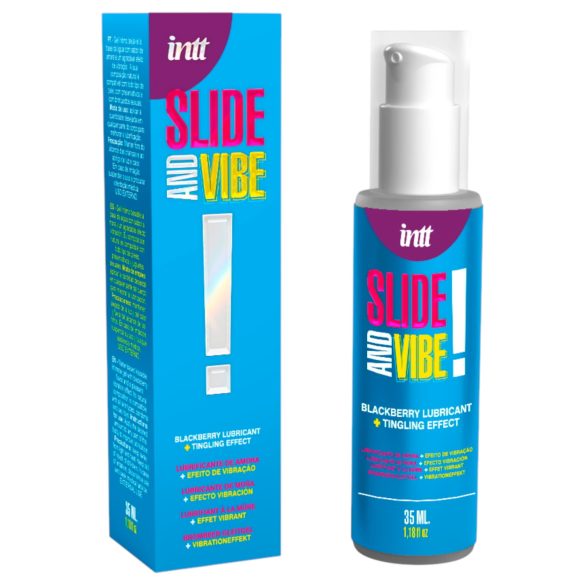 Intt - gel lubrificante íntimo comestível e vibrante - amora - 35ml
