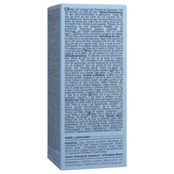 Mister Size - gel retardador de ejaculação - 50ml