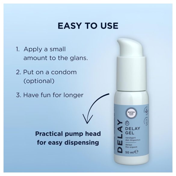 Mister Size - gel retardador de ejaculação - 50ml