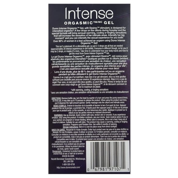 Durex Intense - gel estimulante íntimo feminino - 10ml
