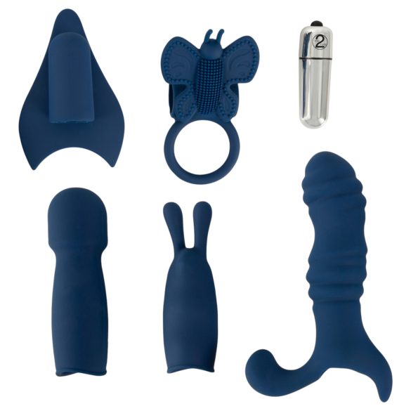 Magic Shiver - kit de vibradores - silicone azul