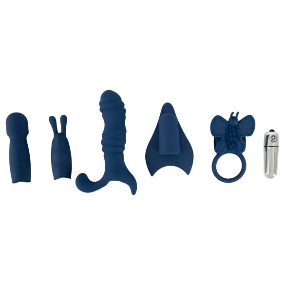 Magic Shiver - kit de vibradores - silicone azul