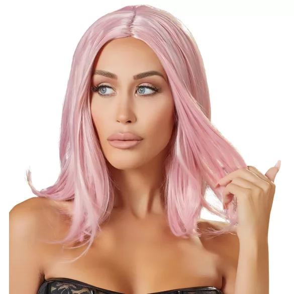 Cottelli - Peruca bob média rosa