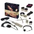 Master & Slave - Kit de bondage - couro sintético marrom e preto