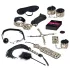 Master & Slave - Kit de bondage - couro sintético marrom e preto