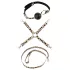 Master & Slave - Kit de bondage - couro sintético marrom e preto
