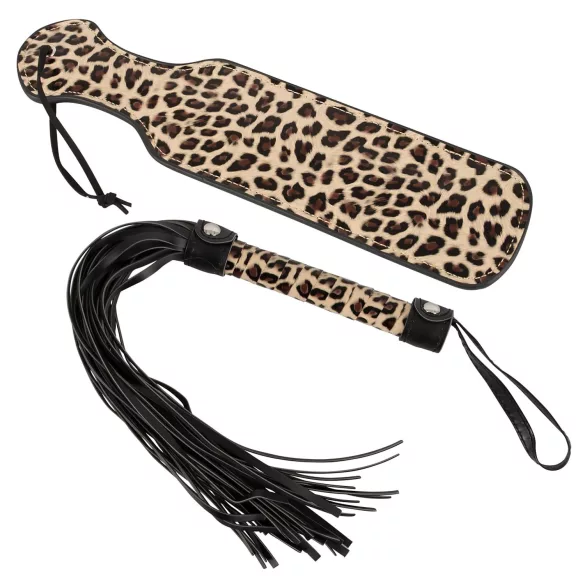 Master & Slave - Kit de bondage - couro sintético marrom e preto
